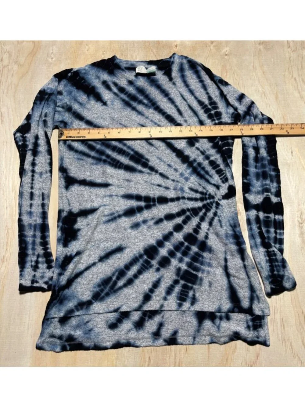 Saturday Sunday by Anthropologie Tie-Dye Long Sleeve Crewneck Top Womens XS
